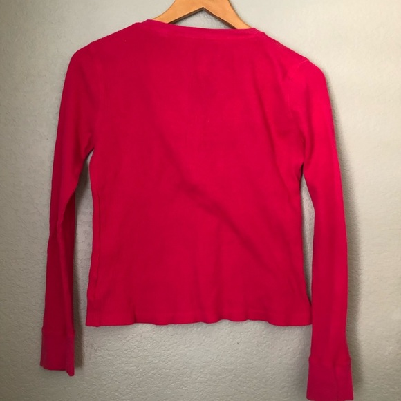 VTG Faded Glory Girl Fuschia Pink Thermos Long Sleeve 14-16 XL - Picture 2 of 5